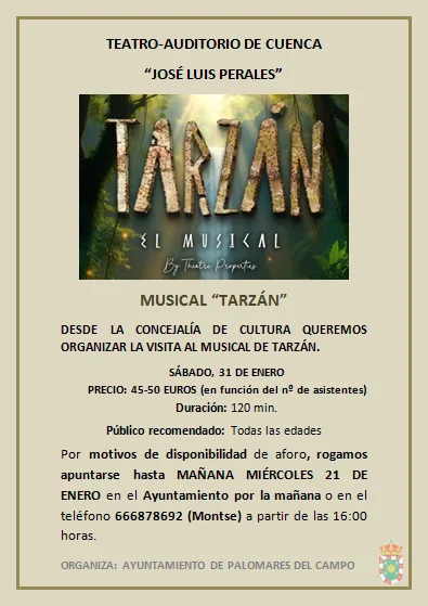 55W6ZCartelMusicalTarzn31enero2026.png